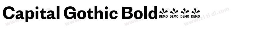 Capital Gothic Bold字体转换